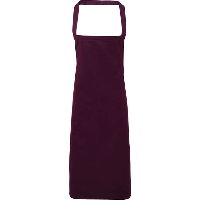 (One Size, Aubergine) Premier Ladies/Womens Slim Apron (no Pocket) / Workwear