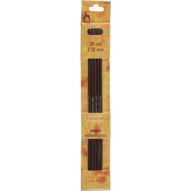 Pony Rosewood 20cm Double-Point Knitting Needles - Set of 5 - 20cm x 3.5mm (P36808)