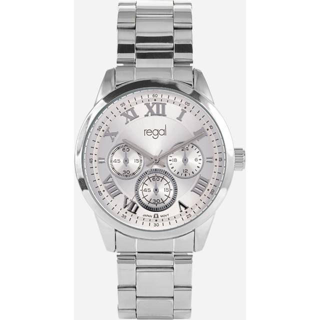 Regal herrklocka - metallband, silverton, 41mm