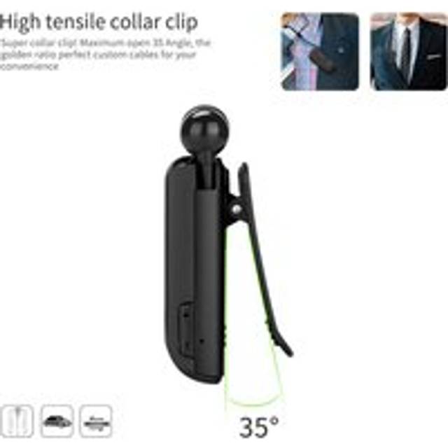Fineblue F990 Wireless Business BT Headset in-Ear Retractable Earphone Hands-free Sport Driver 0 black