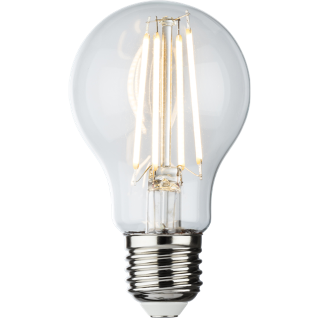 KnightsBridge 230V 8W LED ES Clear GLS Filament Lamp 2700K Dimmable