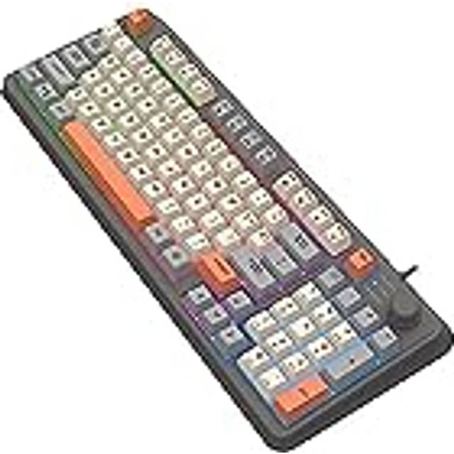 PC Gamings tangentbord mekaniskt – 94-knappars bakgrundsbelyst mekaniskt tangentbord | K82 trådbundet tangentbord glödande 94-tangenter mekaniskt tangentbord för spelälskare