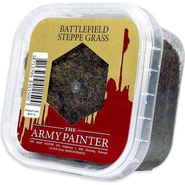 The Army Painter Battlefield: Steppe Grass Basing, 150 ml-for Miniature Bases & Terrains -Scenics Static Grass, Model Terrain Grass, Terrain Model Ki