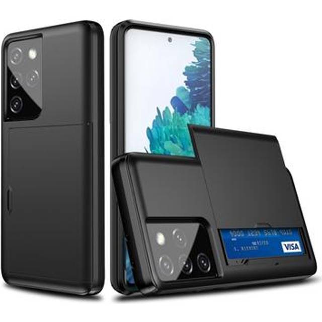 Samsung Galaxy S21 Ultra 5G Hybridskal med Skjutkortplats - Svart