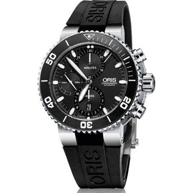 Oris Watch Aquis Chronograph Rubber - Black