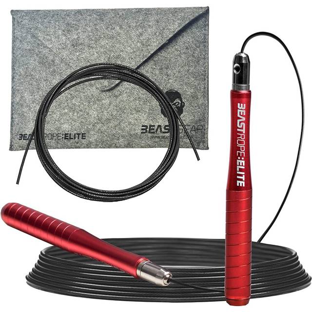 Beast Gear Skipping Rope â Steel Speed Jump Ropes for Adult Fitness â Lightweight, Adjustable Workout Equipment for Beginners & Pros - for Jumping
