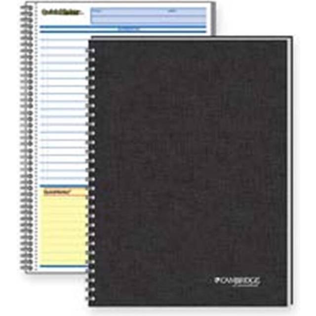 Mead MEA QuickNotes Notebook- 1 Subject- 80 Sheets- 8in.x5in.- Black