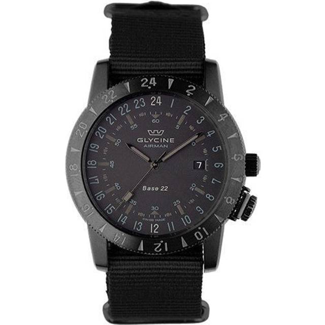Glycine Watch Airman Base 22 Mystery Purist - Black