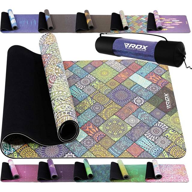 (Design 3) RDX Yoga Mat PU 100% Natural Rubber Non Slip