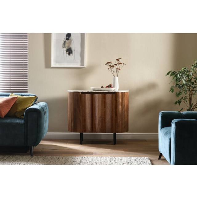Mango Wood & Marble Sideboards - Small Sideboard - Stowe Range - Oak Furnitureland
