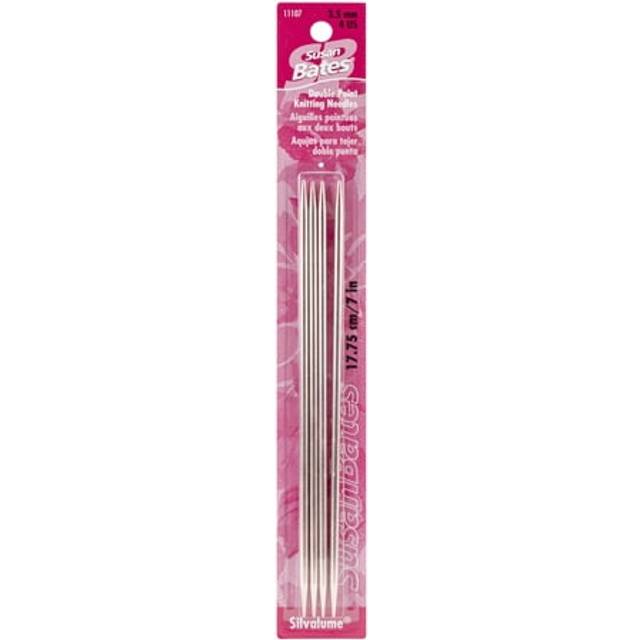 "Silvalume Double Point Knitting Needles 7"" 4/Pkg-Size 4/3.5mm"