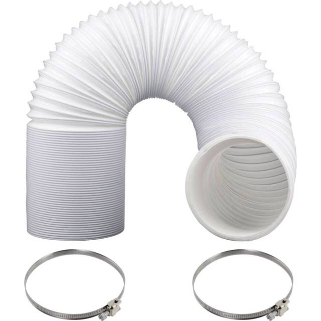 Extra Long Vent Hose & Screw Clips Kit for Hotpoint Tumble Dryer (6 Metre, 100mm Diameter)