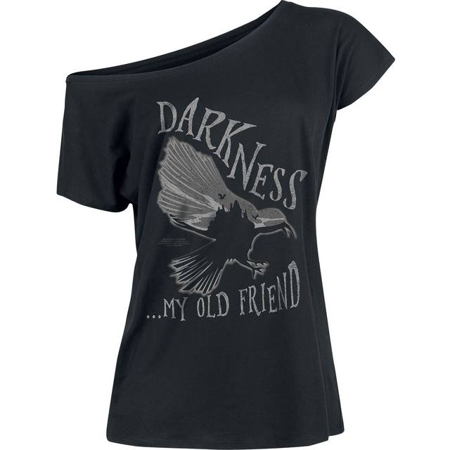 Wednesday - Gothic T-shirt - Darkness... My Old Friend - S XXL - för Dam - svart