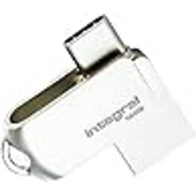 16GB 360-Dual USB 3.0 Type C & Type A Flash Drive with Solid Metal Casing, Fast Transfer Speeds and Simply Plug & Play