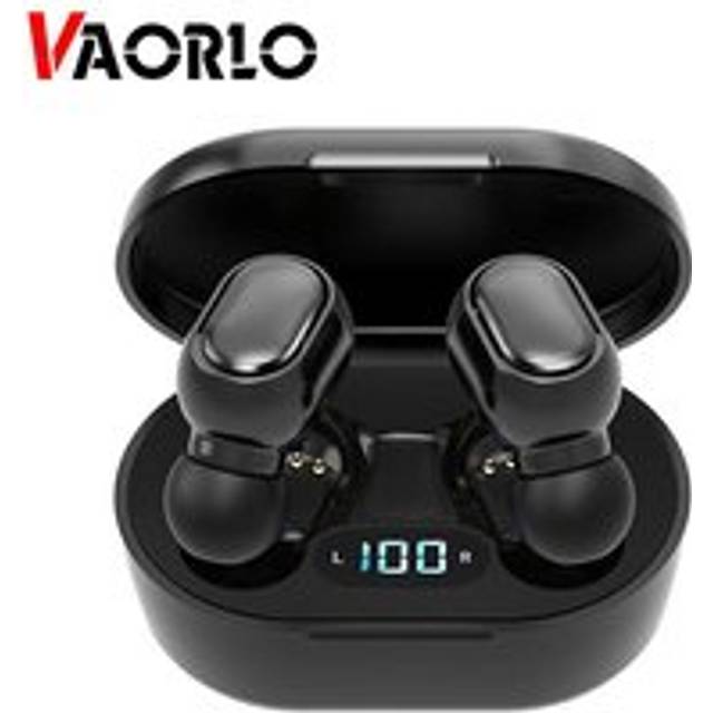 VAORLO Nyaste E6S trådlösa hörlurar Högkvalitativa Bluetooth-hörlurar HiFi Stereo Med Mikrofon In-Ear Headset För Xiaomi Huawei Hörlurar svart