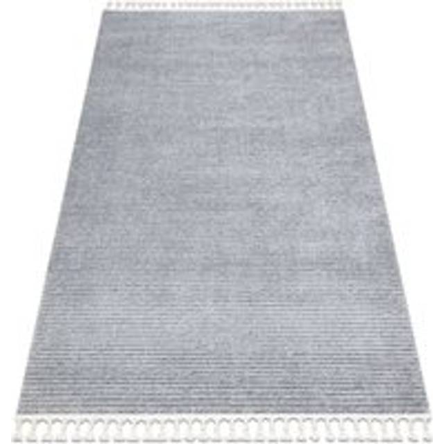 Carpet SEVILLA PC00B stripes grey Fringe Berber Moroccan shaggy grey 120x170 cm