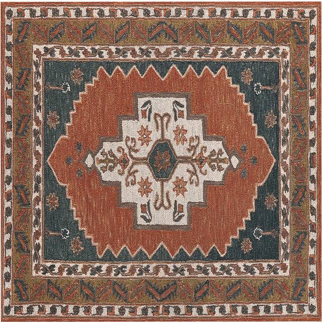 Wool Area Rug 200 x 200 cm Multicolour GELINKAYA