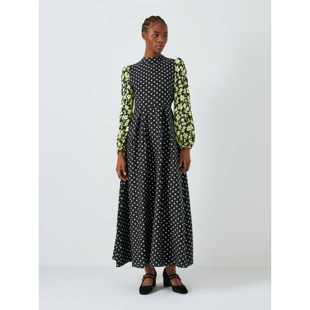 Sister Jane Ballad Jacquard and Seersucker Midi Dress - XS/UK 6 - Multi