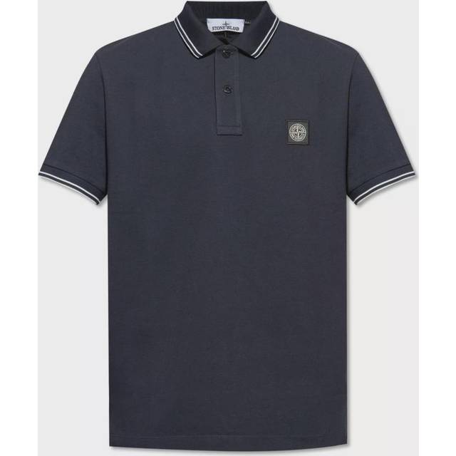 Stone Island Slim Fit SS Stretch Piqué Polo Navy