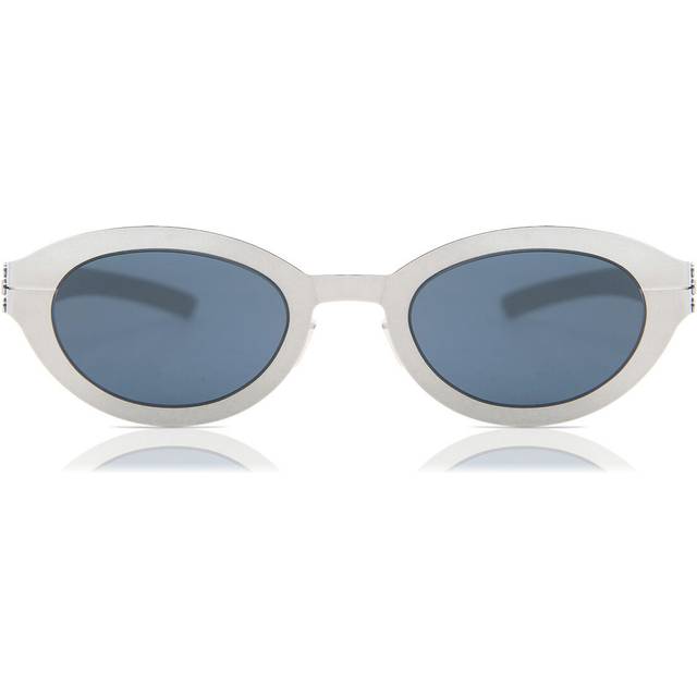Ic! Berlin Neon Chome Men&#39;s Sunglasses Grey Size 47 - Chrome Grey (47)