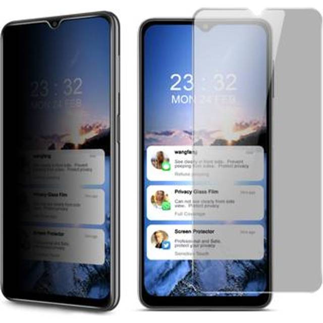 Samsung Galaxy A12/A52s 5G Imak Privacy Heltäckande Härdat Glas Skärmskydd - 9H