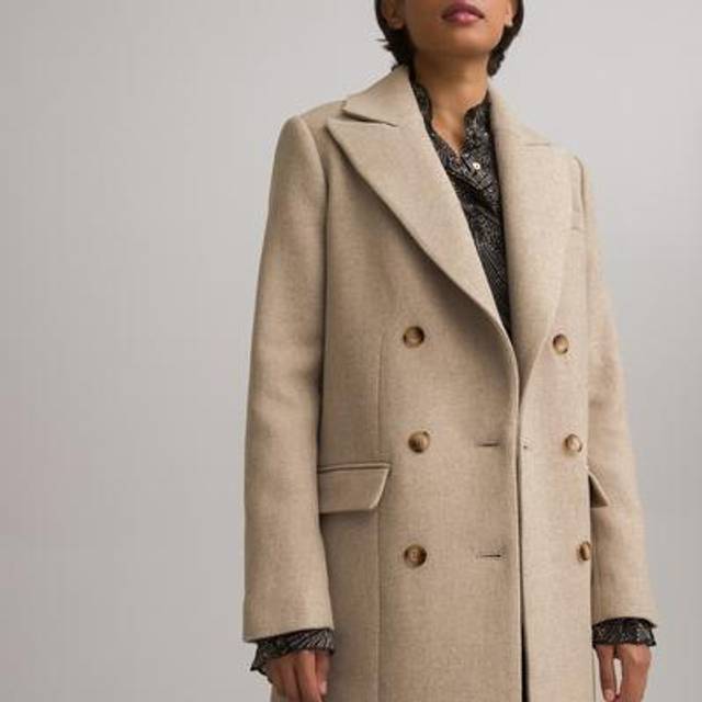 Mid-Length Coat, Made in Europe - Light Beige - 22