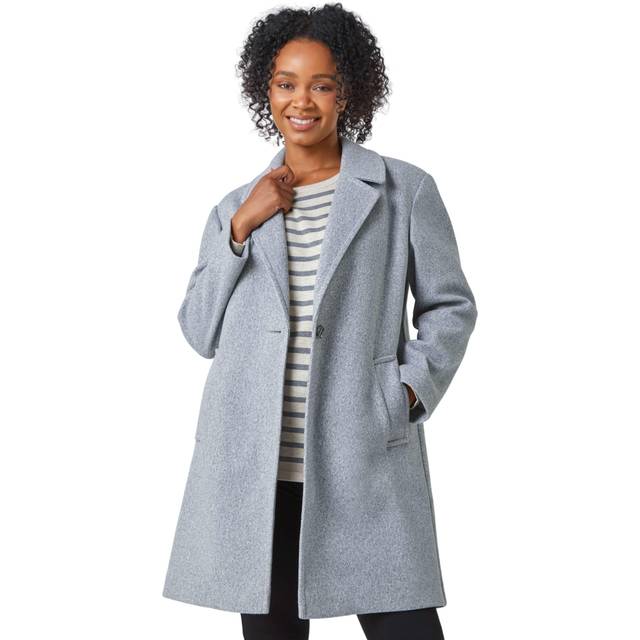 Smart Longline Coat - Grey - 14