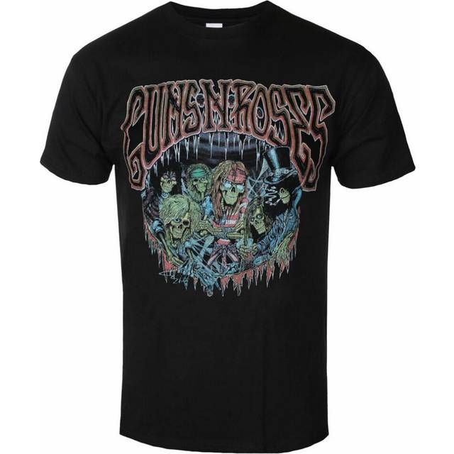 (S, Black) Guns N Roses Unisex Adult Illusion Tour Back Print T-Shirt