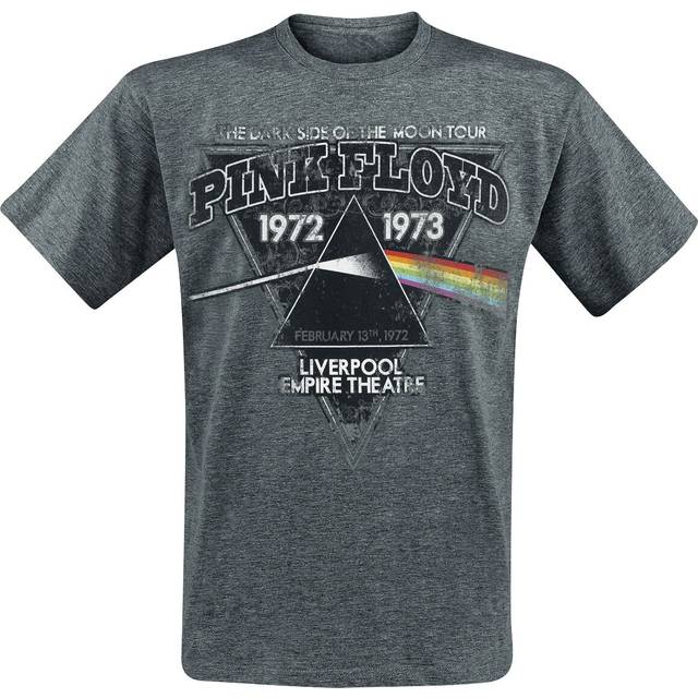 Pink Floyd T-shirt - The Dark Side Of The Moon - Liverpool 1972 - S XXL - för Herr - gråmelerad