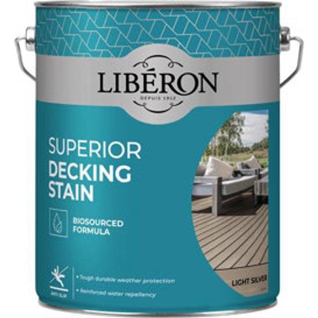 Liberon Superior Decking Stain Light Silver 5l