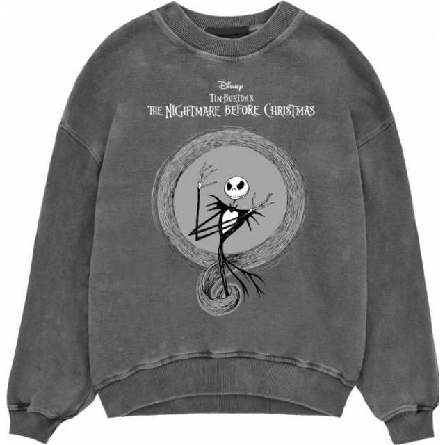 (M, Black) Nightmare Before Christmas Unisex Adult Jack Skellington Sweatshirt