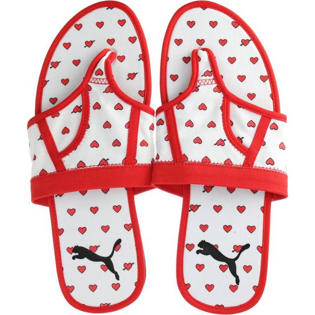 Puma Brief Case Graphic Womens Black/Red Flip-Flops - Multicolour - Size UK 8