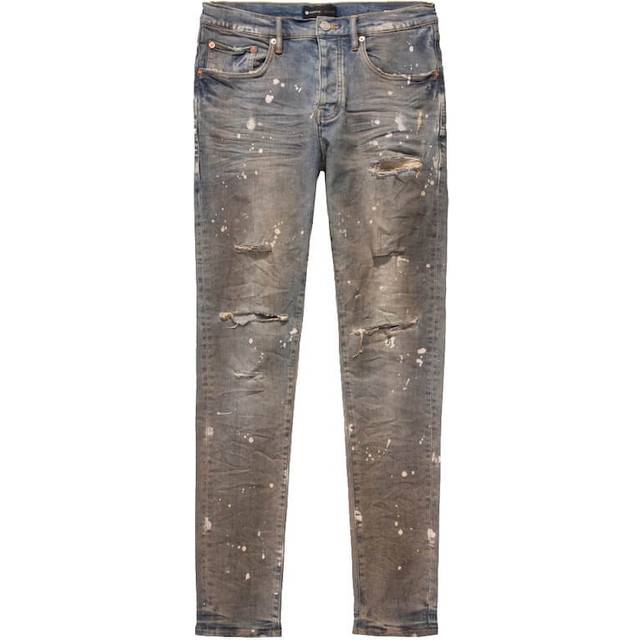 Purple Brand Jean Indigo Paint Grey Coated - Michaelchell UK