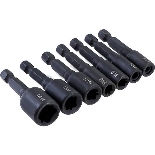 (4mm) M4-M16 Screw Tap Socket Adapter 1/4 Inch Hex Shank Machine Tap Square Driver Thread Tap Adapter for Electric Drill