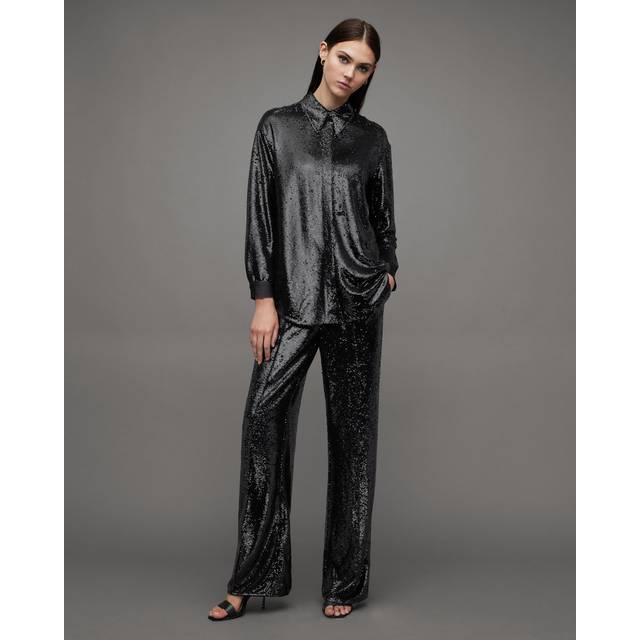 ALLSAINTS Charli Sequin Trouser |Svart |36