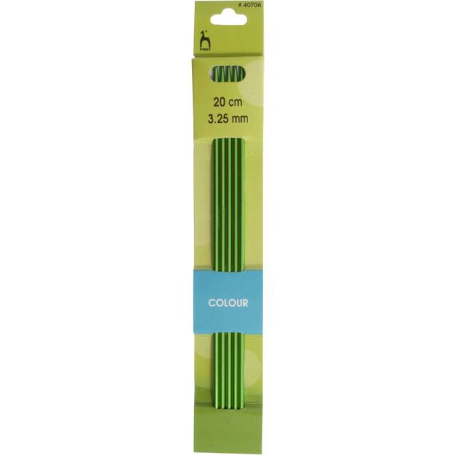Pony Classic 20cm Coloured Double-Point Knitting Needles - Set of Five - 3.25mm (P40706)