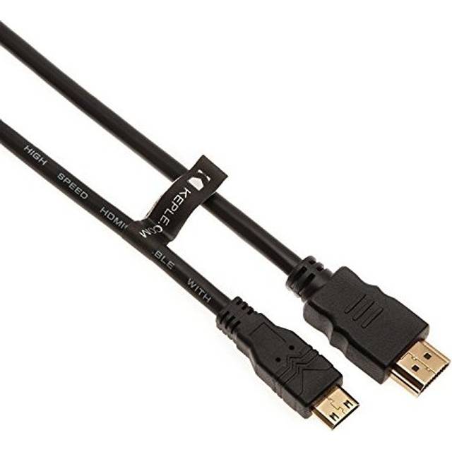 3m Mini HDMI to HDMI Lead Cord Video Cable Compatible with Cano n EOS, Powershot, Nikon Coolpix, D Series, Sony, Fujifilm, Nvidia Shield Tablet,