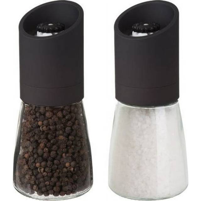 Trudeau Easy Grind Pepper Mill or Salt Shaker 6 inch pepper mill and salt mill Black