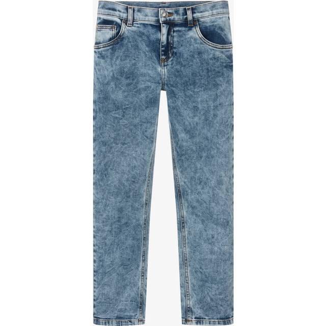 Versace Kids Mid-rise straight jeans
