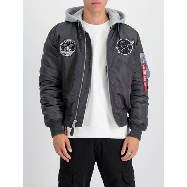 ALPHA INDUSTRIES Ma-1 Vf Hood Dark Side |Grå |S