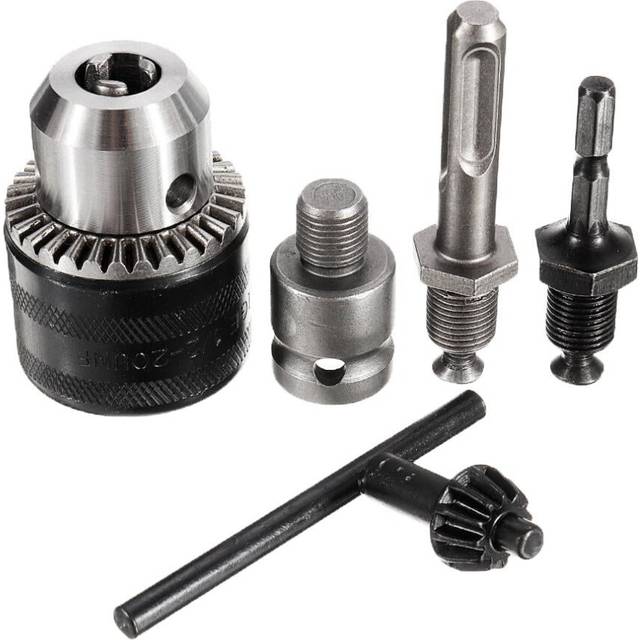 1.5-13mm Drill Chuck Drill Adapter 1/2-20UNF Thread Changed Impact Wrench Into Eletric Dril