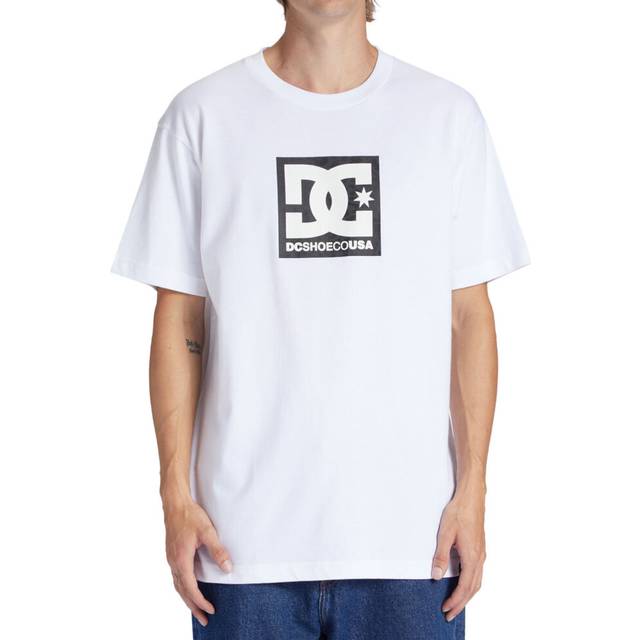 Dc shoes mens square star fill short sleeve crew neck cotton t-shirt top tee