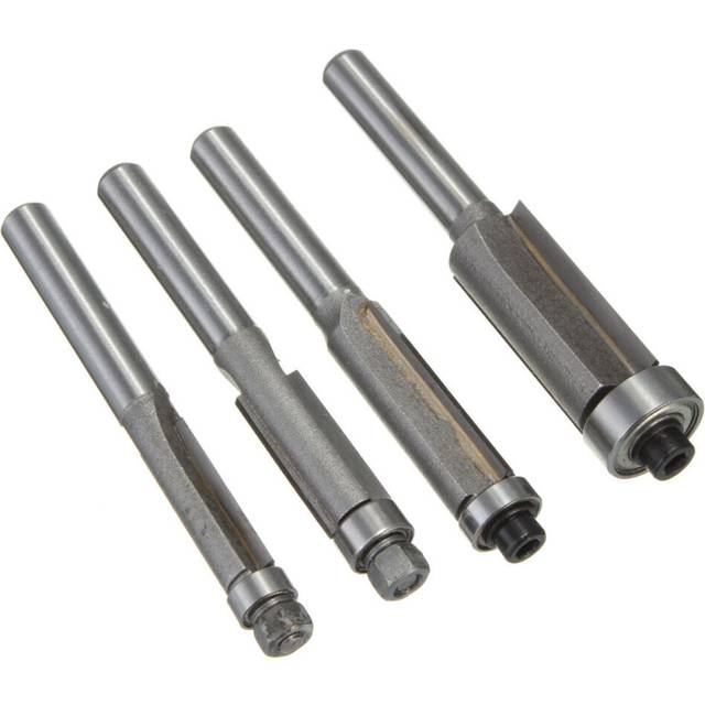 "(6mm) 6/8/10/12mmFlush Trim Bit 1/4"" Shank Router Bits Carbide Tipped Bits"