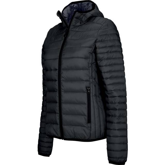(XS, Black) Kariban Womens/Ladies Lightweight Hooded Padded Jacket