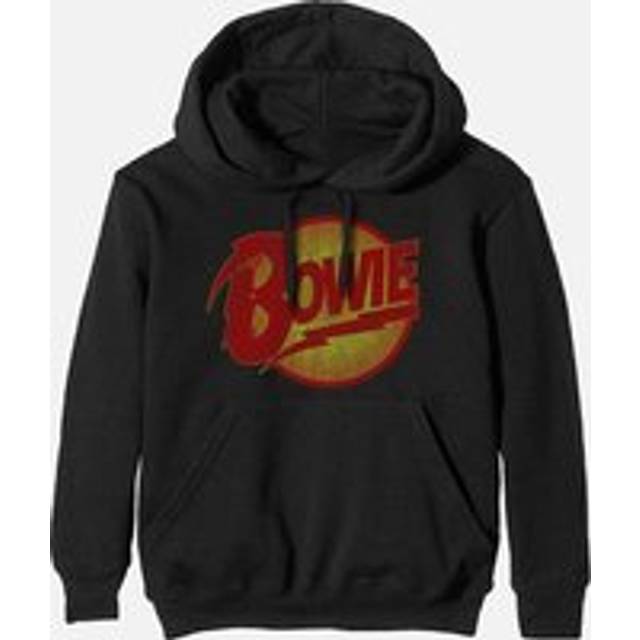 (2XL, Black) David Bowie Unisex Adult Diamond Dogs Vintage Logo Hoodie