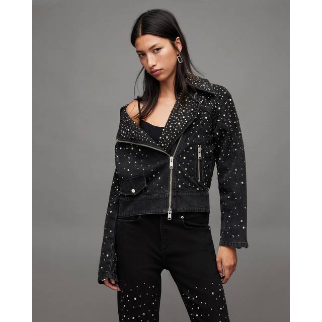 Allsaints Eve Studded Denim Jacket