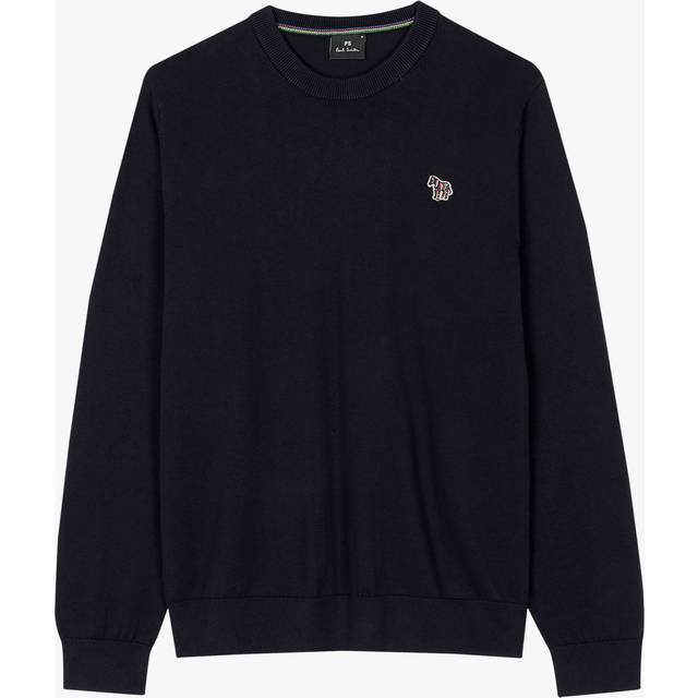 Paul Smith, Stickade tröjor & koftor, Herr, L, Bomull, Blå Tröja Herr Sweatshirt - blue (L)