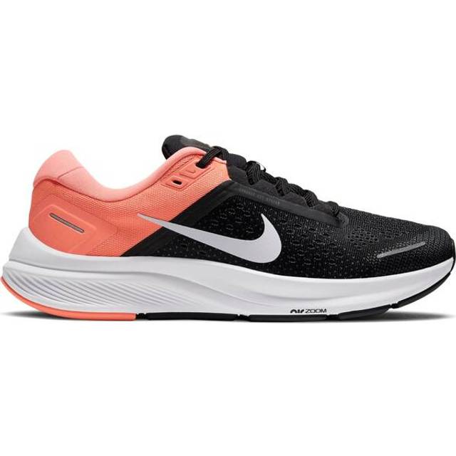 NIKE Air Zoom Structure 23 terränglöparsko för kvinnor, Svartvit Crimson Pulse Järn, 38.5 EU