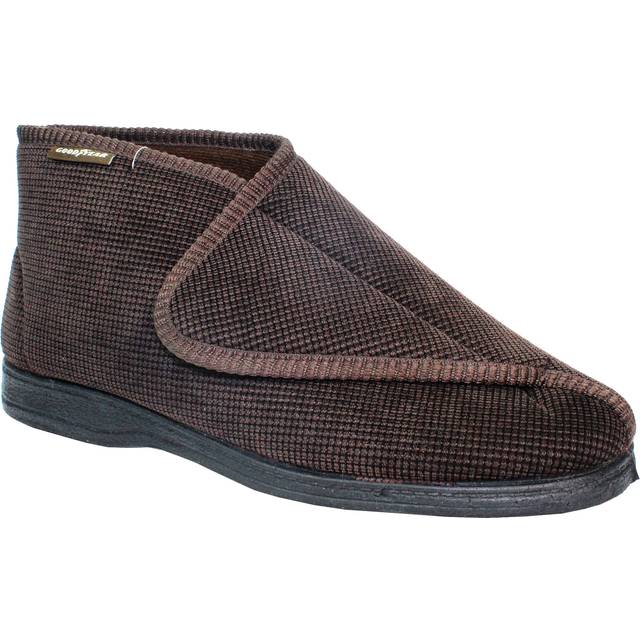 (11 UK, Brown) Goodyear Mens Drake Slippers