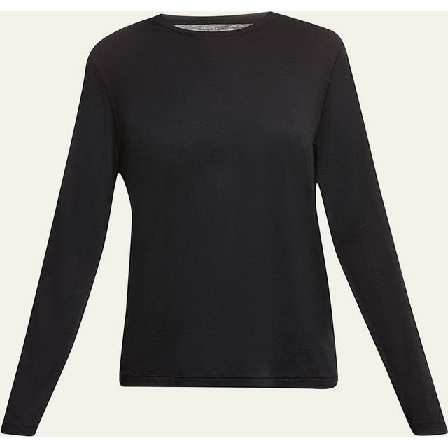 Lyocell Cotton Crewneck Tee - NOIR - 3 (Medium)